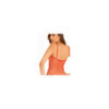 Bodystocking rouge filet ouvert devant et derrière 